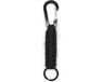 LGT JWLS Lookinggoodtoday Gevlochten Sleutelhanger Paracord met Ring en Musketon Zwart