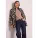 Icecat Veste longue en peluche avec col montant