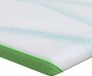 Matelas 180 x 200 cm Épais Jacquard Tissu Blanc et Vert