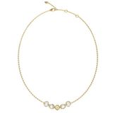 Guess MAMOUNIA Dameshalsketting roestvrij staal goudkleurig met steen 40 cm