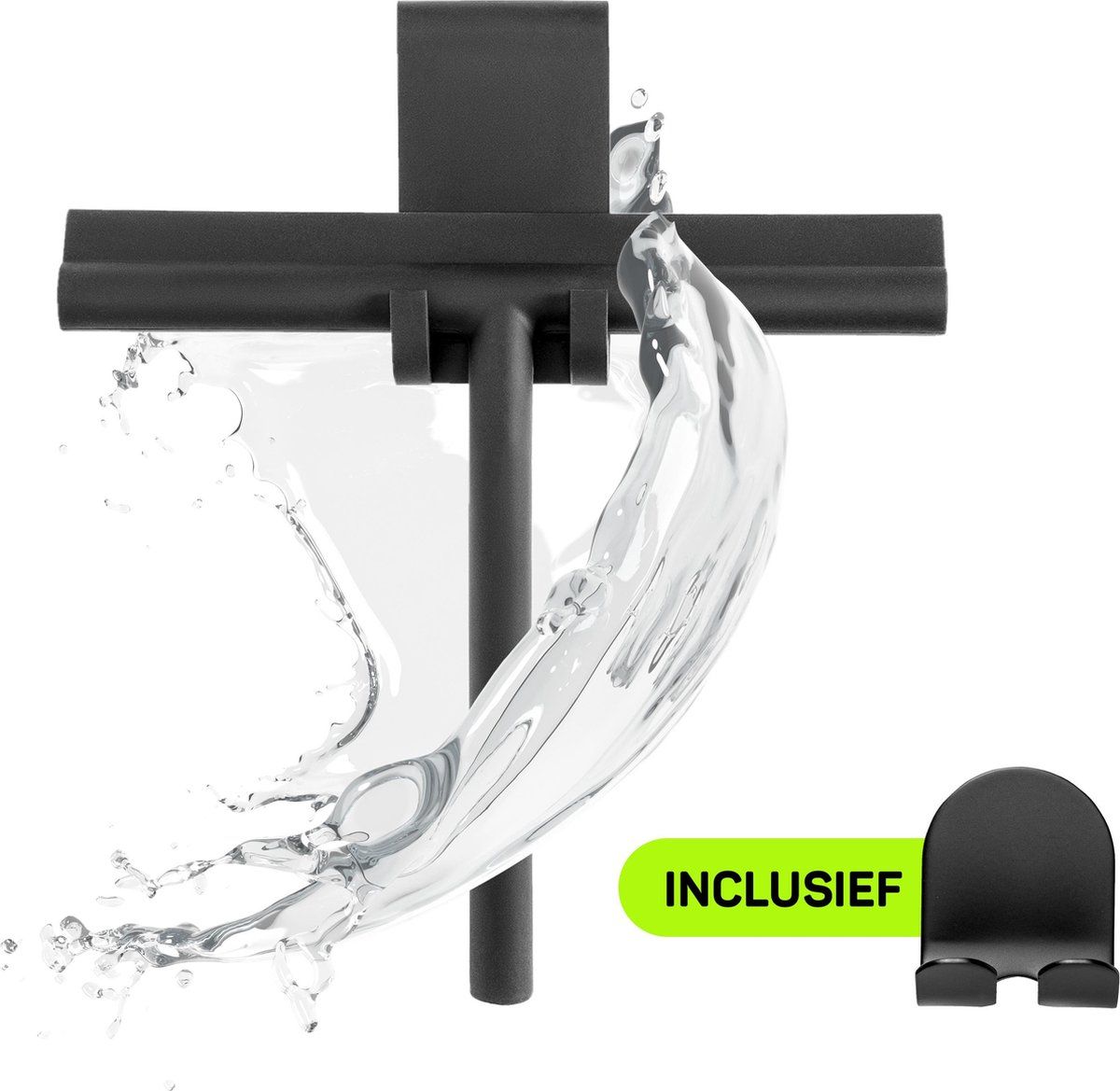 XIVADA Douchewisser Zwart - Siliconen Douchetrekker