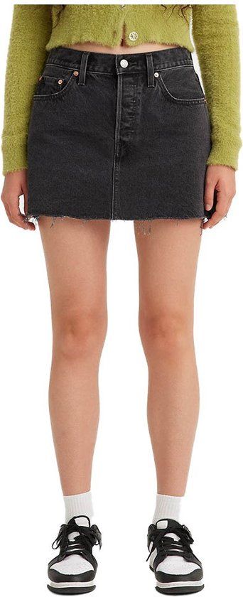 Levi's Icon Rok Zwart W25 - Vrouwen