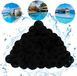 LARS360 Boules filtrantes, matériau filtrant, 2100 grammes. Remplace 75 kg de sable filtrant. Convient aux systèmes de filtration à sable pour piscines. Noir
