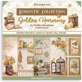 Stamperia - Bloc de papier pour scrapbooking, albums, création de cartes, bullet journal et plus, sans acide, double face, parfait pour les loisirs créatifs, l'artisanat et les cadeaux (Golden Harmony) (20,3 x