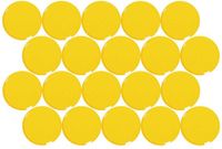 MAUL Magneet - geel - kunststof - 2kg - 20 stuks