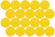 MAUL Magneet - geel - kunststof - 2kg - 20 stuks