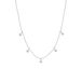 Lucardi Dames Daya Ketting - Staal - 47 cm - Zilverkleurig