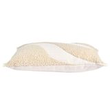 HOME DECO FACTORY TX0090 Beige and White Ethnic Boucle Cushion, 30x50 cm