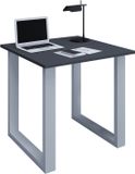 VCM Bureau Lona U, Houten bureau, 76 x 80 x 80 cm, Silber / Anthrazit