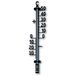 TFA Dostmann muurthermometer kunststof zwart 41,5cm