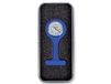 Gima Verpleegsterhorloge van siliconen, ronde wijzerplaat, blauw, in aluminium behuizing