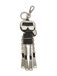 Karl Lagerfeld Sleutelhanger 'Ikon Karl' zwart / zilver / wit