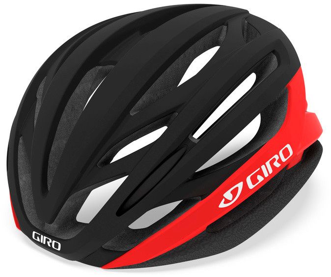 Giro Syntax Mips Fietshelm - Zwart/Rood - Racefietshelm - Maat S