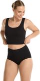 Ten Cate 4-Pack High Waist Women's Briefs - Size XL - Black