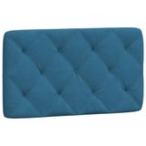 VidaXL Hoofdeind & Voeteind Blauw Polyester 90 cm