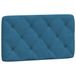 VidaXL Hoofdeind & Voeteind Blauw Polyester 90 cm