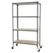 Metalen Simon Rack Metalen stelling met wielen 1575x800x400 mm - Maderclick