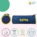 Merkloos Pokemon etui à crayons bleu - tissu - rond - dessin animé - enfants et adultes - 23,4 cm