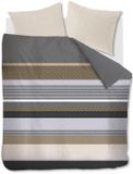 Beddinghouse Hylke dekbedovertrek - Lits-Jumeaux XL - 260x200/220 - Gris