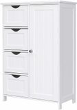 Songmics Kast met 4 Korven en Deur - Wit