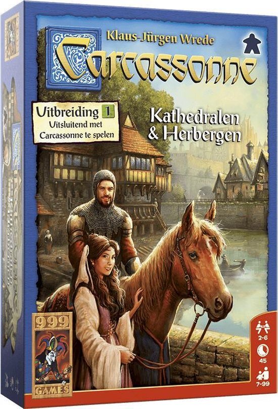 999 Games Carcassonne: Kathedralen & Herbergen Bordspel