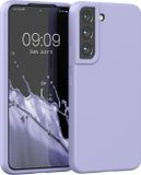 kwmobile telefoonhoesje geschikt voor Samsung Galaxy S22 - Hoesje met siliconen coating - Smartphone case in pastel-lavendel