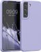 kwmobile telefoonhoesje geschikt voor Samsung Galaxy S22 - Hoesje met siliconen coating - Smartphone case in pastel-lavendel