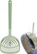 Pelle à litière - Facile à assembler - Hygiénique et durable - Pelle empilable pour litière pour chat - Pelle à litière pliable en vert - Plastique PC - 40 x 15 cm - Pliable