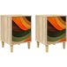 Maison Exclusive Table de chevet Bonn 2 pièces Chêne Sonoma 36 x 33 x 50 cm