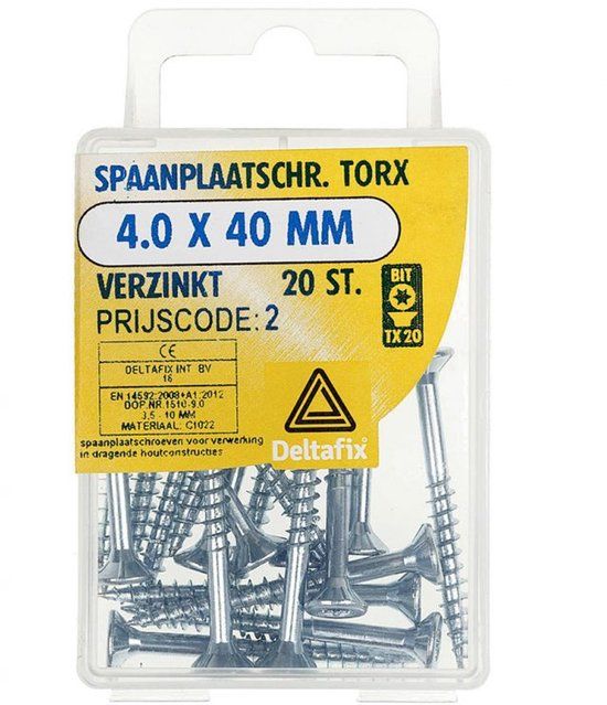 Deltafix Sp.pl.schr.torx 4,0x16mm vz 200st