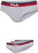 FILA - Gekleurde Waistband Urban Brief | 3-Pack | Dames Slip | Maat XS - Grijs