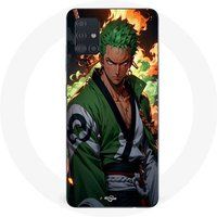 Maniacase Samsung Galaxy A51 5G Hoesje One Piece Zoro Manga Anime 3D Kunst