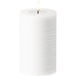 Delight Candles LED Bougie pilier Look mouillé Ø 7,5 x 12,5 cm Blanc