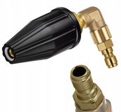Rosfix AngleJet Spuitmond 90° – Turbospuitmond Rotatif Quick Connect 1/4\" | 180 bar 8 l/min
