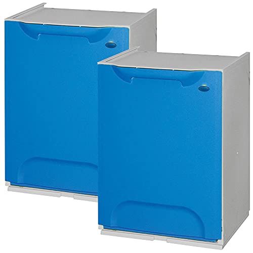 Wellhome ECO-Logico vuilnisemmer - blauw - 47 x 34 x 29 cm