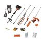 TIMBERPRO Outil multifonction 5-en-1 - Essence - Tronçonneuse - Débroussailleuse - Coupe-bordure - Taille-haie - Rallonge - 52 cc