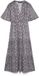 VERO MODA VMEASY JOY S/S V-NECK 7/8 DRESS WVN Maxi Jurk Zwart