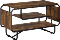 vidaXL TV-standaard 80 x 36 x 45 cm Gerookt eiken Bewerkt hout