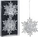Christmas Decoration Koopman International Christmas Decoration kersthangers sneeuwvlokken - 2x - zilver - 11,5 cm