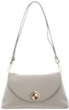 Coccinelle Leren schoudertas Nikla Handbag Double Grainy Leather Eucalipto / Fango groengrijs