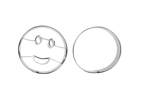 Patisse 13982 - Uitsteekvormen Rond - Cirkel met Glimlach - Ø 6 cm