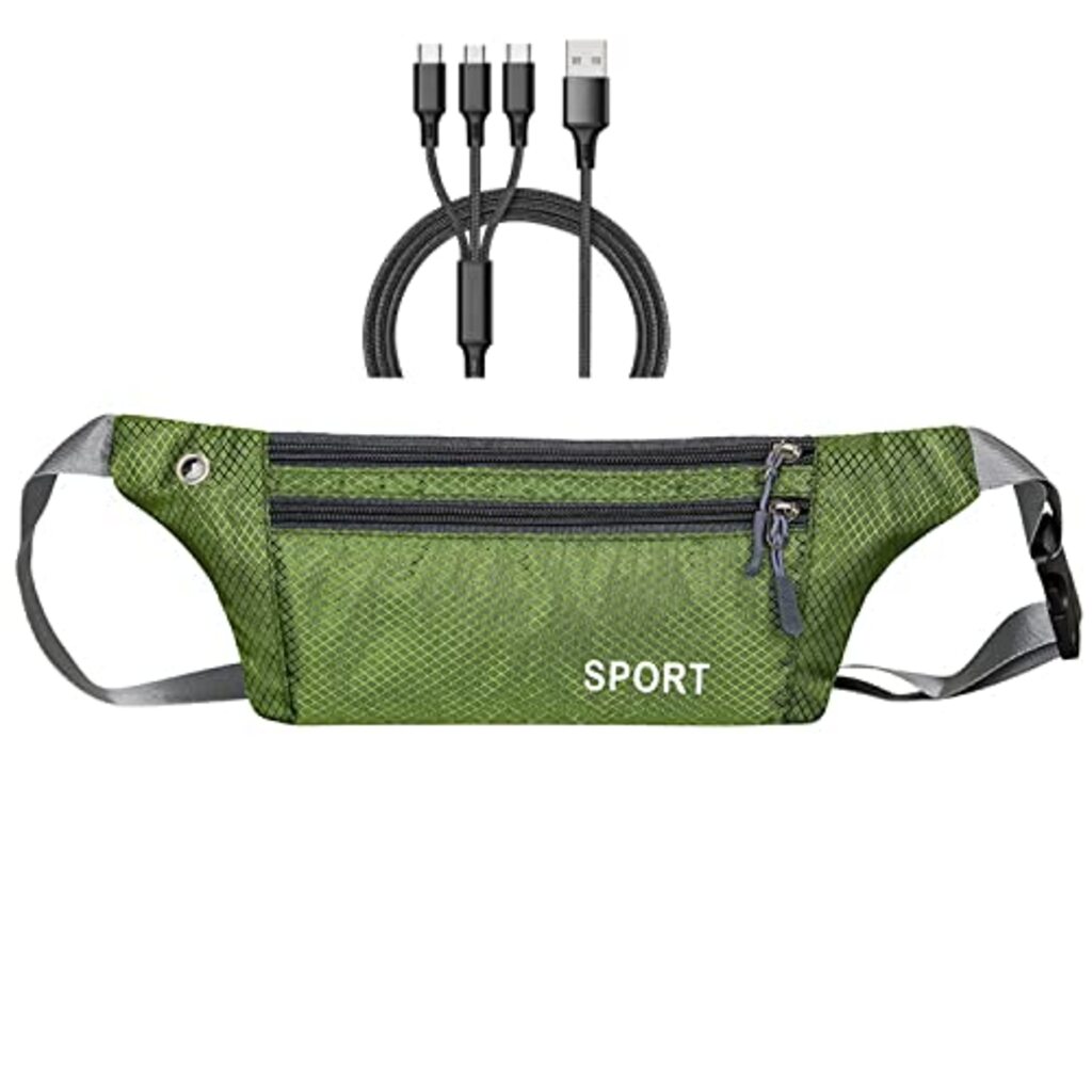 Heuptas Daren Jaren 90 Stijl - Glinsterende Holografische Tas Met Tattoo Halsketting Set, Waterdicht