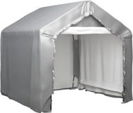 vidaXL Opslagtent 180x180 cm gegalvaniseerd staal grijs