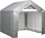 vidaXL Tente de stockage 180x180 cm acier galvanisé gris