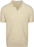 Profuomo Poloshirt Riva Structure Ecru - Maat M - Heren