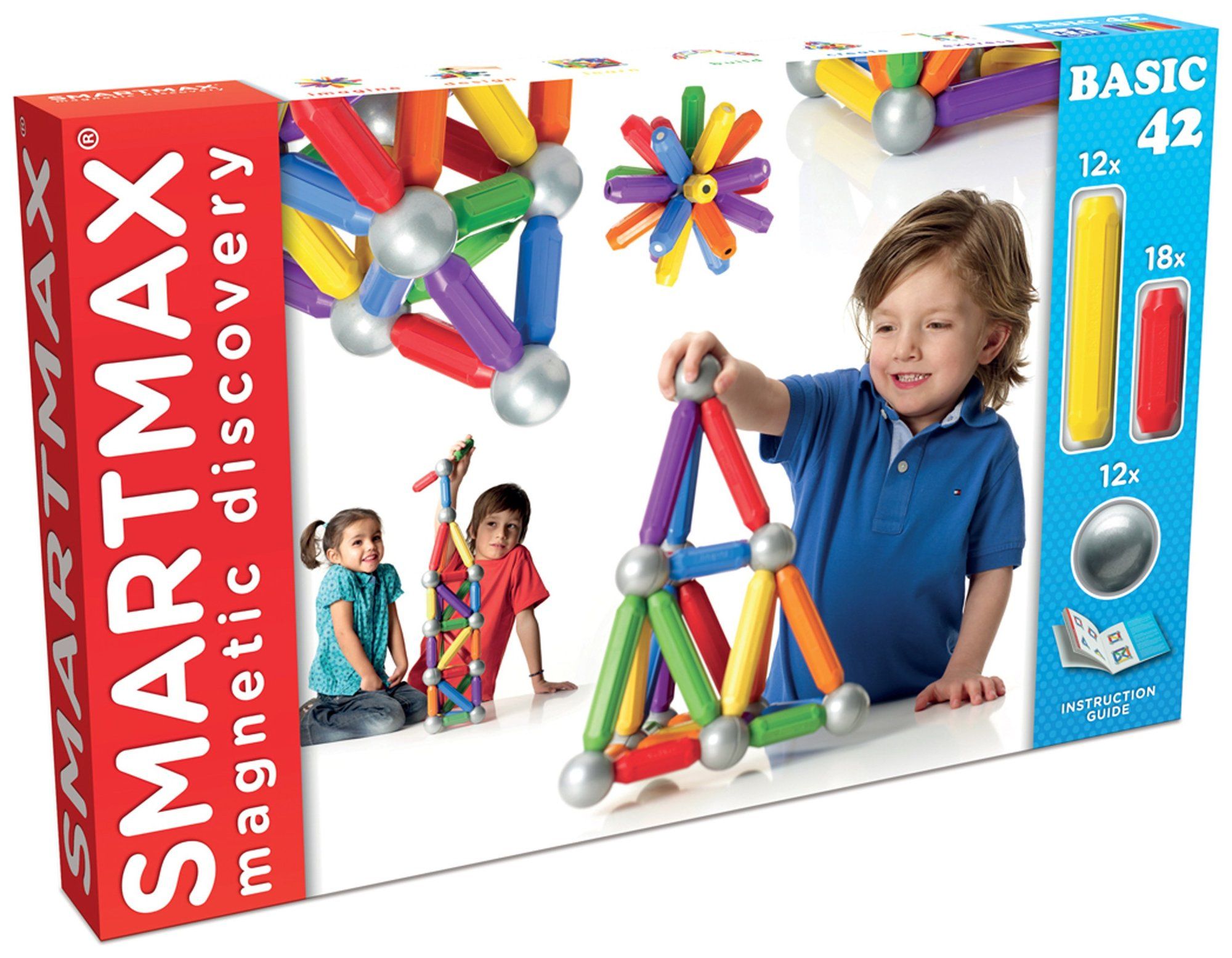 SmartMax Start XL - Magnetisch constructiespeelgoed - 42 onderdelen - Vanaf 1 jaar