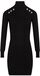 Morgan knitted bodycon dress black