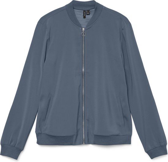 VERO MODA - VMCOCO L/S BOMBER NOOS - China Blue - L - Dames - Bomberjack
