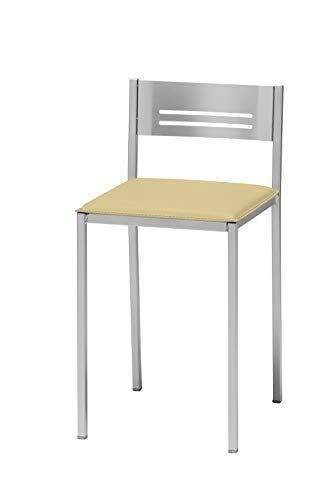 ASTIMESA Keukenkruk met rugleuning kunstleer beige
