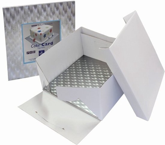 PME Cake Box & Square Cake Board 3mm 27 5x27 5x15 cm